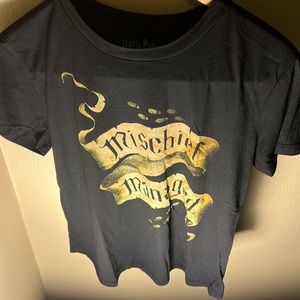 Harry Potter Women’s Mischief Managed Tee Color Black Size Medium